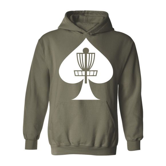 Disc Golf Hoodie ACES BASKET Discgolfer Discgolfing Sweatshirt - Picture 6 of 11